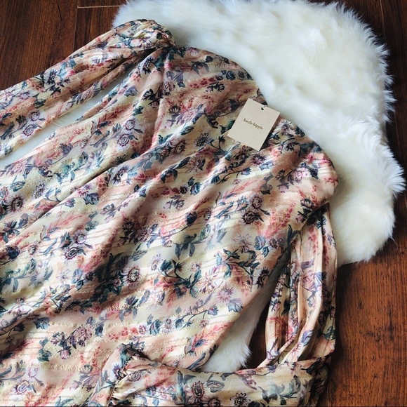 Haute Hippie My Amour Floral-Print Silk Dress - Picture 1 of 6